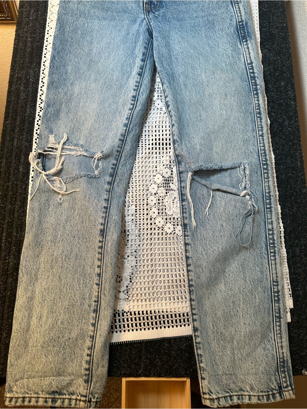 REVICE Light Blue Distressed Women’s Jeans - Casual High-Rise Fit - Picture 6 of 8